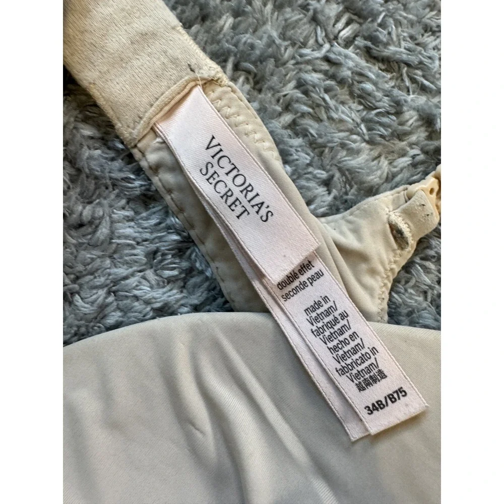 Victoria's Secret T-Shirt Wireless Bra 34B Nude/Beige 3-Pack Smooth Microfiber